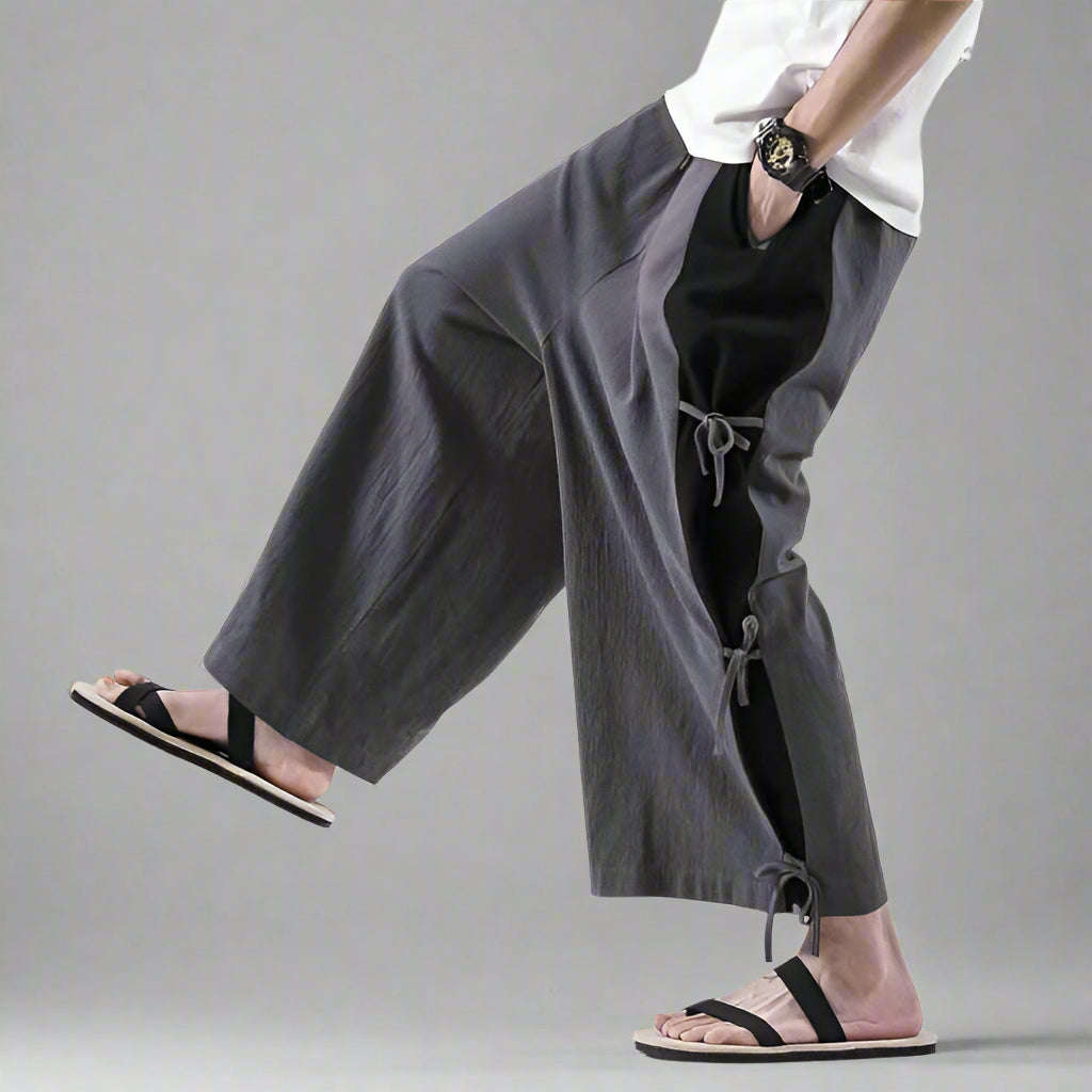 Chic Everyday Hakama Pants - hakama pants - Chic Hakama Pants for Effortless Everyday Style - View 2