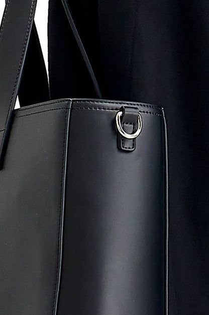Chic Faux Leather Tote Bag -  tote bag - Chic Faux Leather Tote Bag for Everyday Use - View 8