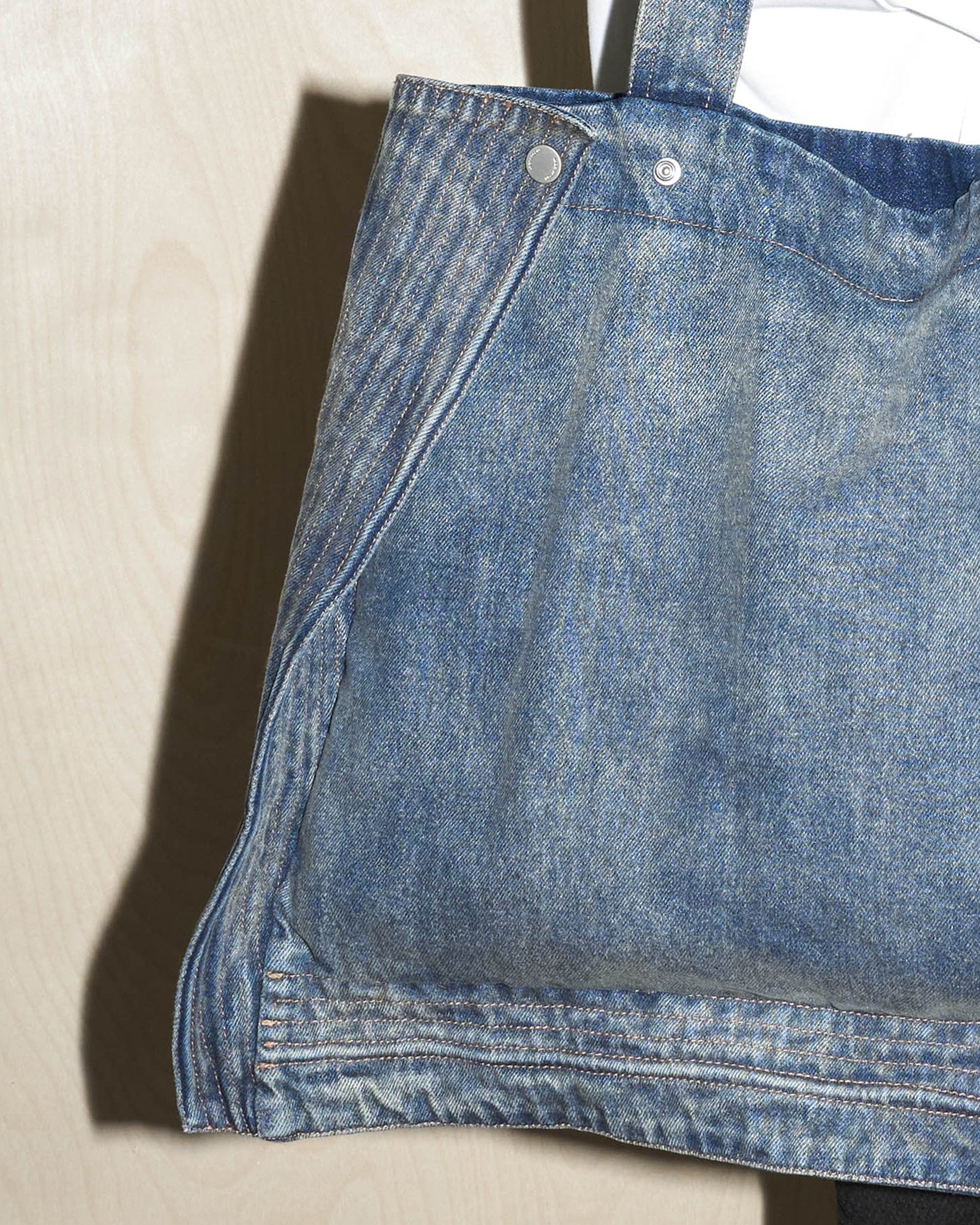 Chic Foldable Denim Tote -  foldable bag - Versatile Denim Tote Bag with Vintage Style - View 11