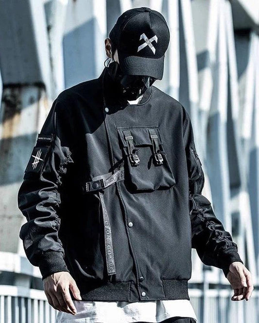 Chic Futuristic Bomber - bomber jacket - Chic Futuristic Bomber Jacket for Modern Style - Main view