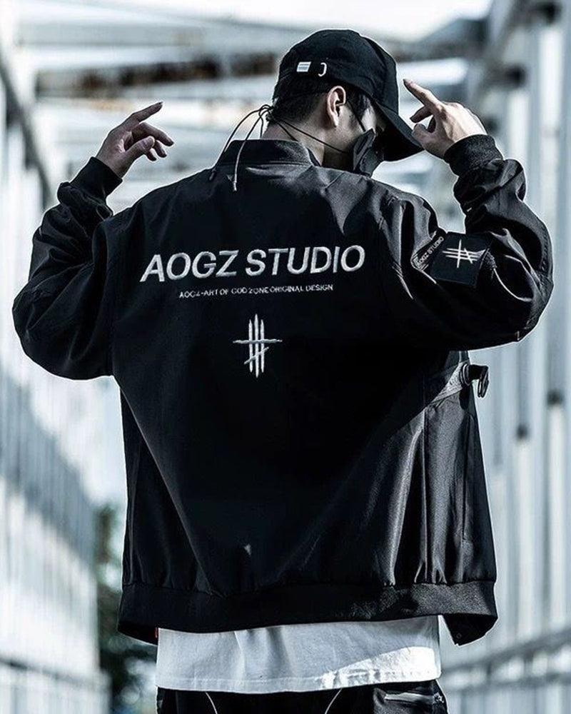 Chic Futuristic Bomber - urban streetwear jacket - Chic Futuristic Bomber Jacket for Modern Style - View 2