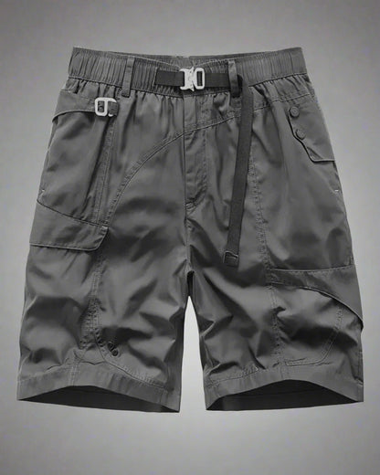 Chic Grey Shorts - flexibility and functionality - Versatile Tactical Grey Shorts for Urban Use - Main view