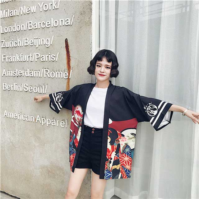 Chic Haori Jacket Design -  short kimono - Versatile Chic Haori Jacket for Comfortable Style - View 5