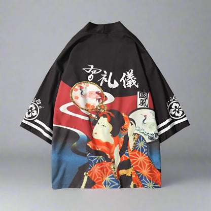 Chic Haori Jacket Design - versatile wear - Versatile Chic Haori Jacket for Comfortable Style - View 2
