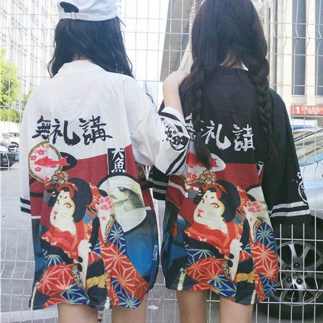Chic Haori Jacket Design - versatile wear - Versatile Chic Haori Jacket for Comfortable Style - View 9