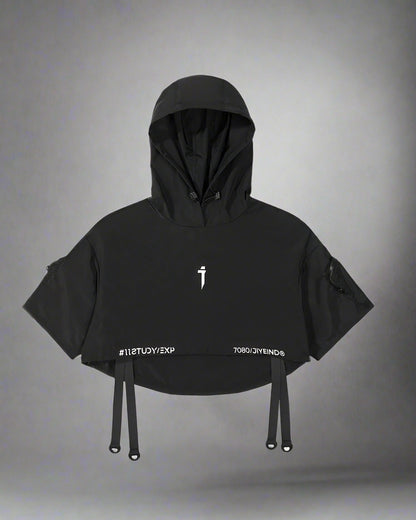 Chic Hooded  Short Cape - New Arrivals - Functional Hooded Short Cape for Urban Adventures - View 11