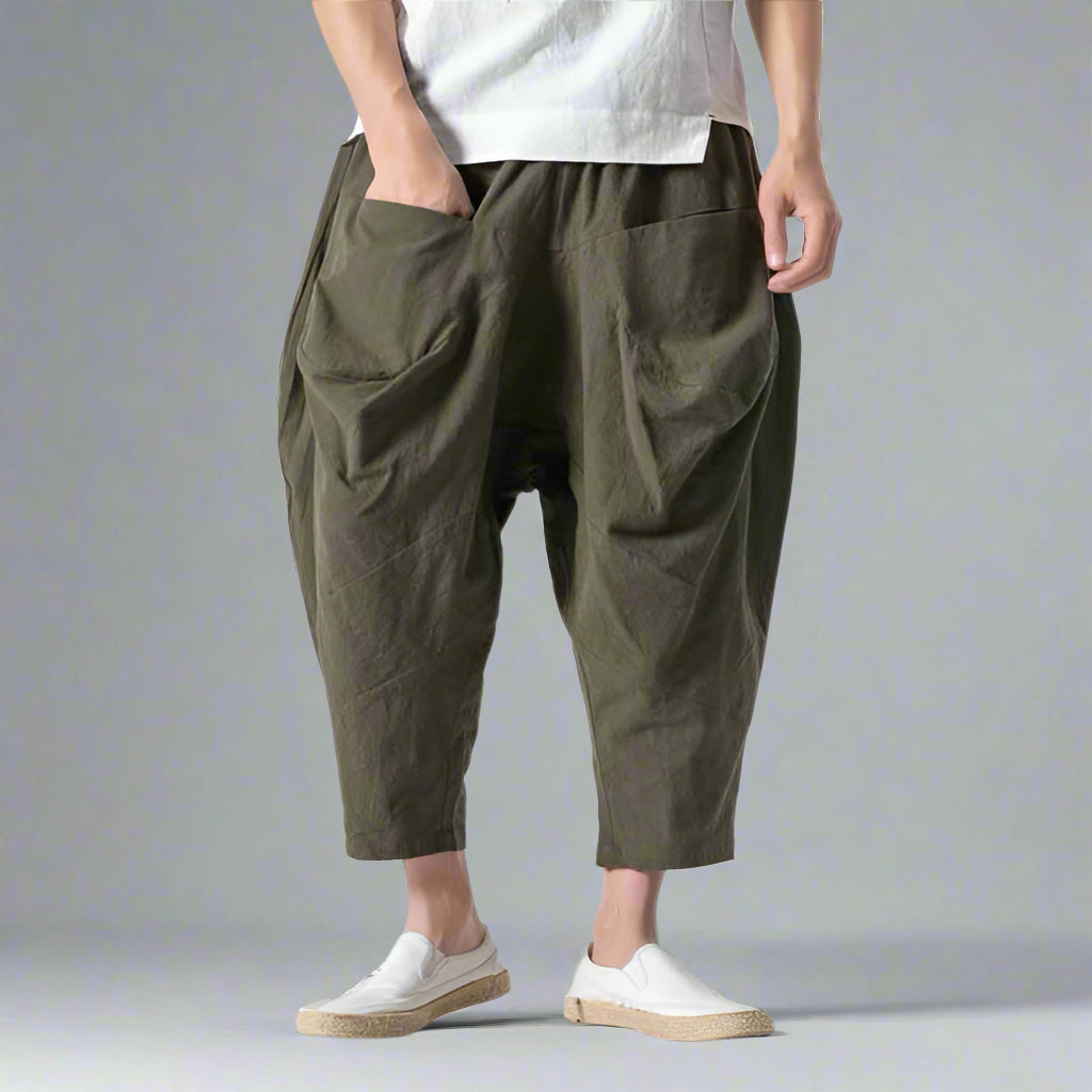 Chic Japanese Harem Trousers - harem pants - Chic Japanese Harem Trousers for Modern Style - View 2