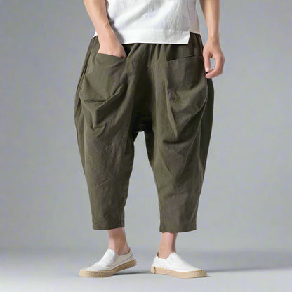 Chic Japanese Harem Trousers - harem pants - Chic Japanese Harem Trousers for Modern Style - View 2