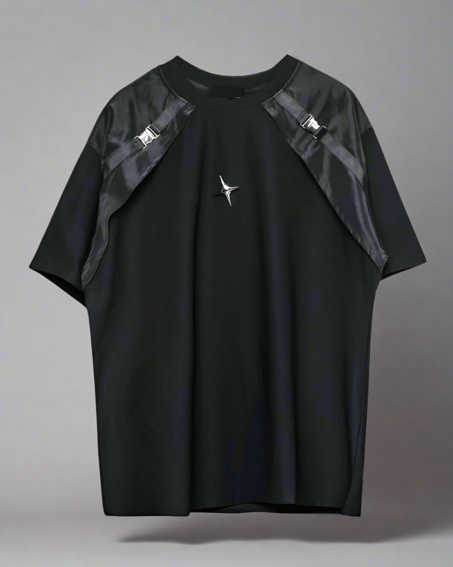 Chic Layered Look T-Shirt -  streetwear - Layered Look T-Shirt for Effortless Street Style - View 6
