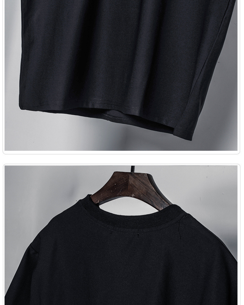 Chic Layered Look T-Shirt - two-piece t-shirt - Layered Look T-Shirt for Effortless Street Style - View 10