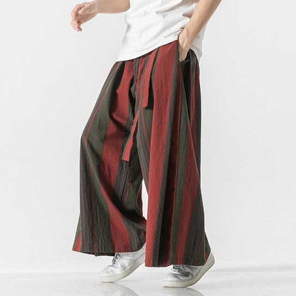 Chic Linen Wide-Leg Pants - BEST SELLERS - Stylish Wide-Leg Hakama Pants for Everyday Wear - Main view