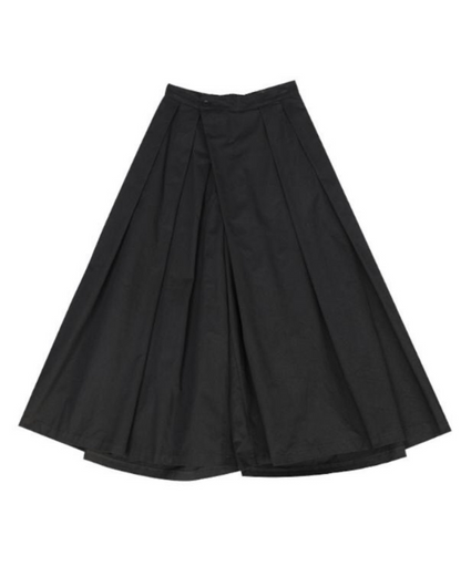 Chic Loose Crop Hakama Pants -  crop pants - Chic Loose Crop Hakama Pants for Everyday Style - View 5