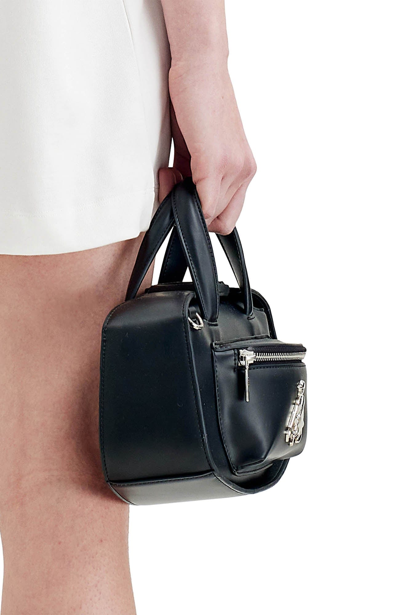 Chic Metallic Faux Leather Tote -  dual-handle bag - Chic Metallic Faux Leather Tote for Stylish Carrying - View 3