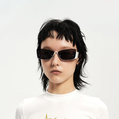 Chic Modern Half Frame Sunglasses - chic sunglasses - Chic Modern Half Frame Sunglasses for Trendy Looks - Main view