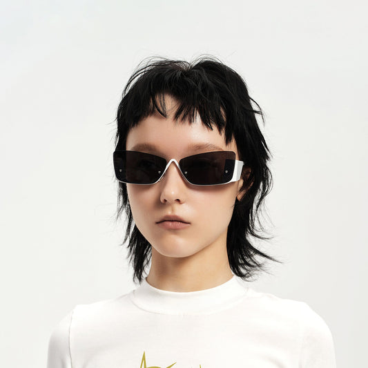 Chic Modern Half Frame Sunglasses - chic sunglasses - Chic Modern Half Frame Sunglasses for Trendy Looks - Main view