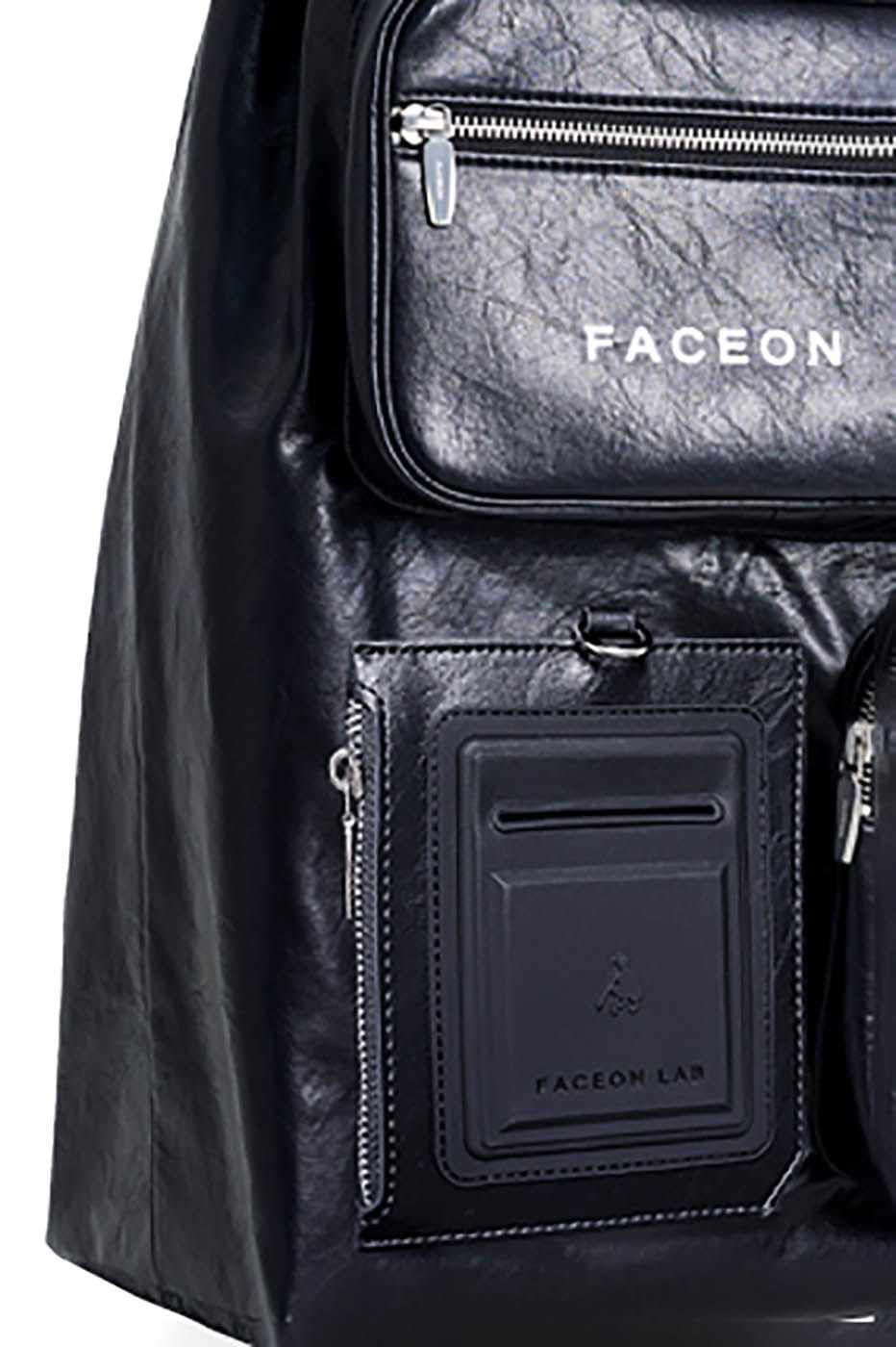 Chic Multi-Pocket Faux Leather Bag -  multi-pocket bag - Trendy Multi-Pocket Faux Leather Nomad Bag - View 5