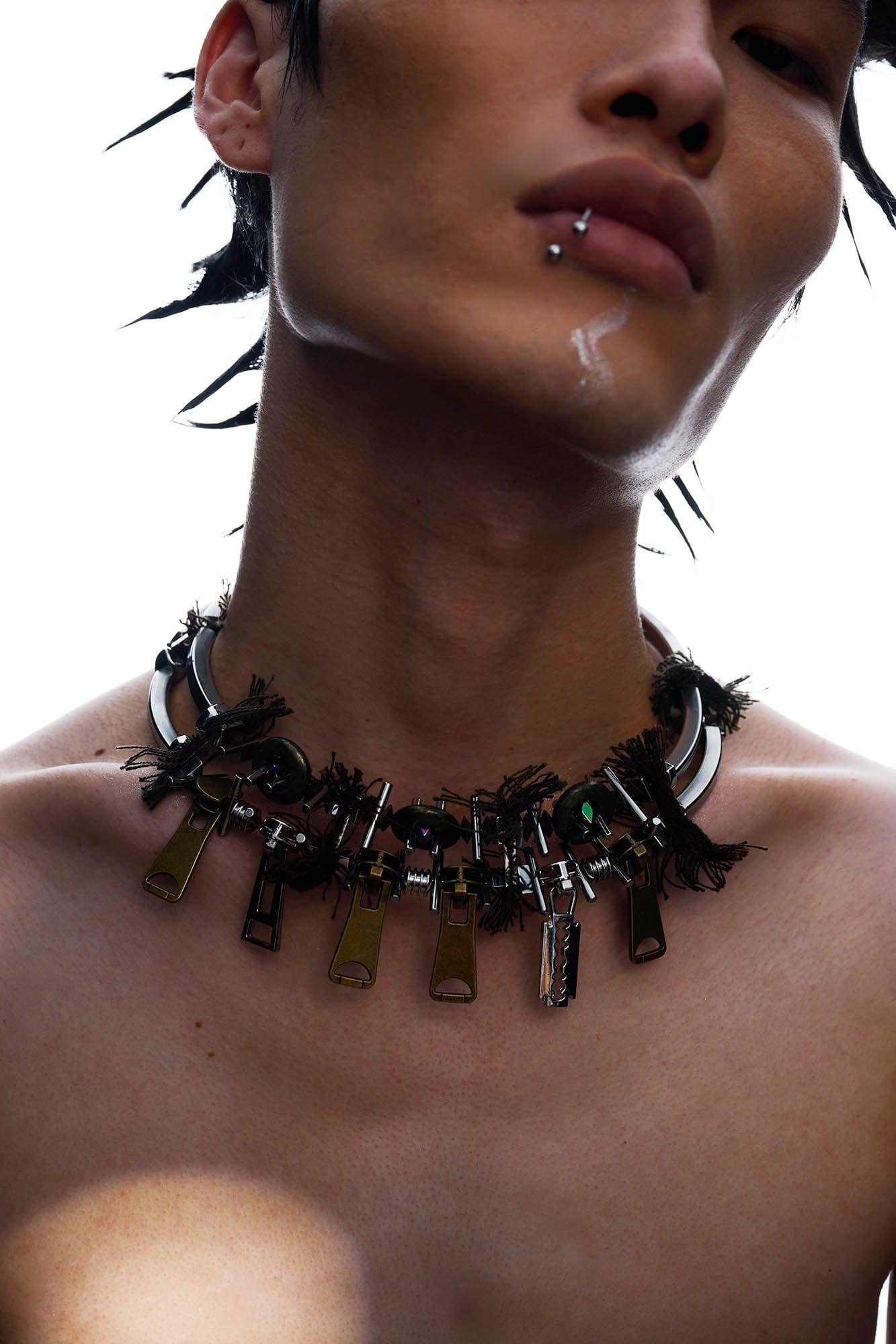 Chic Multi-Zipper Double-Strand Necklace -  choker - Chic Multi-Zipper Double-Strand Necklace for Unique Style - View 4