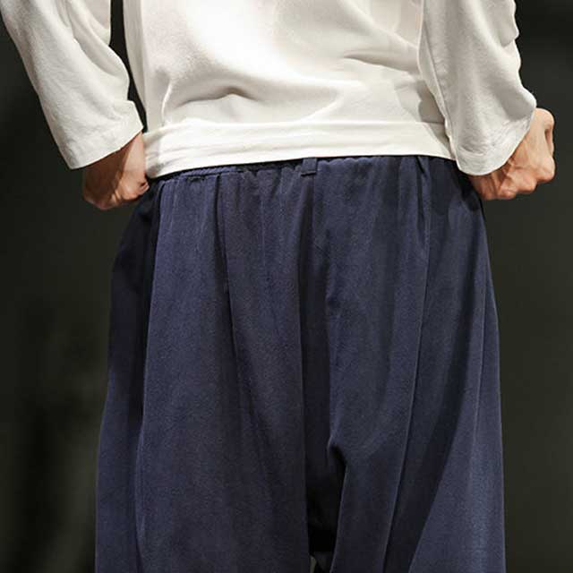 Chic Oriental Jogger Trousers - jogger trousers - Stylish Wide Leg Japanese Jogger Trousers for Comfort - View 10