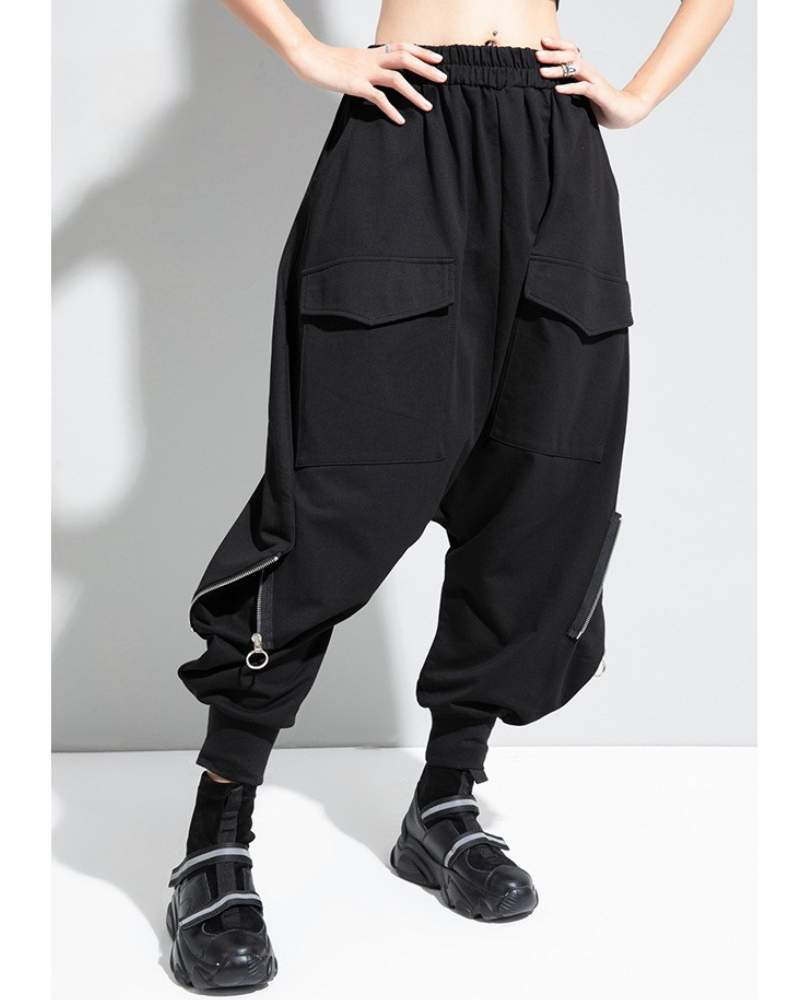 Chic Oversized Hakama Trousers - hakama trousers - Chic Oversized Hakama Trousers for Modern Style - Main view
