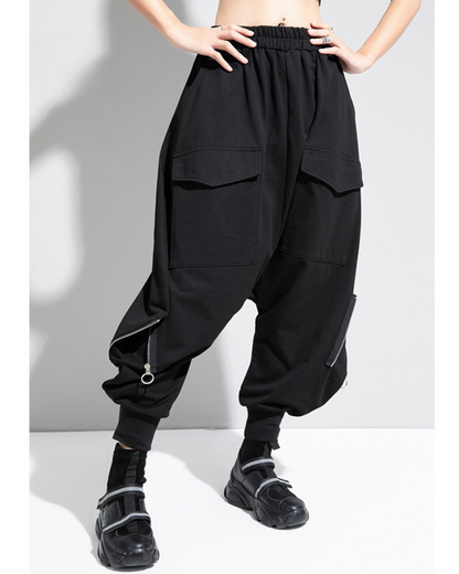 Chic Oversized Hakama Trousers - hakama trousers - Chic Oversized Hakama Trousers for Modern Style - Main view