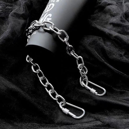 Chic Pants Chain Accessory - pants chain - Stylish Silver Steel Pants Chain Accessory - Main view