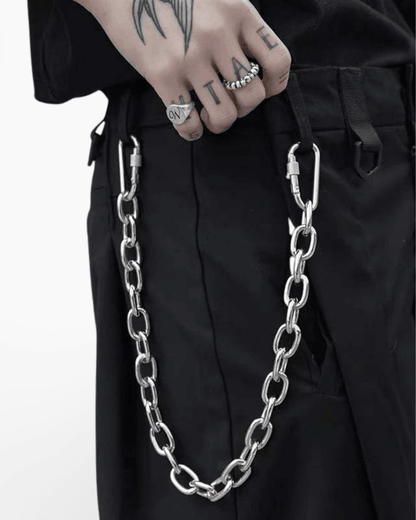 Chic Pants Chain Accessory - stylish steel accessory - Stylish Silver Steel Pants Chain Accessory - View 2