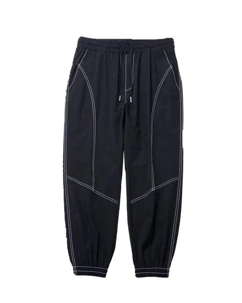 Chic Patchwork Ice Silk Trousers -  comfortable summer pants - Chic Patchwork Ice Silk Trousers for Summer Comfort - View 5