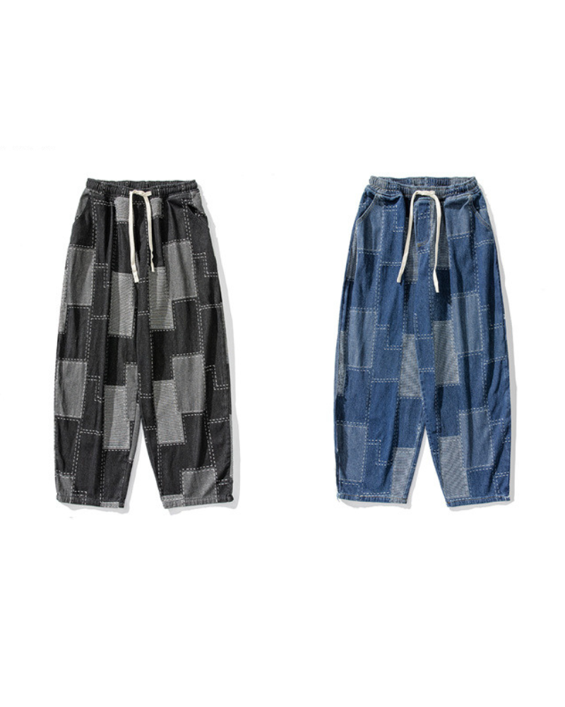 Chic Plaid Hakama Trousers -  japanese style - Stylish Plaid Hakama Trousers for Contemporary Wear - View 5