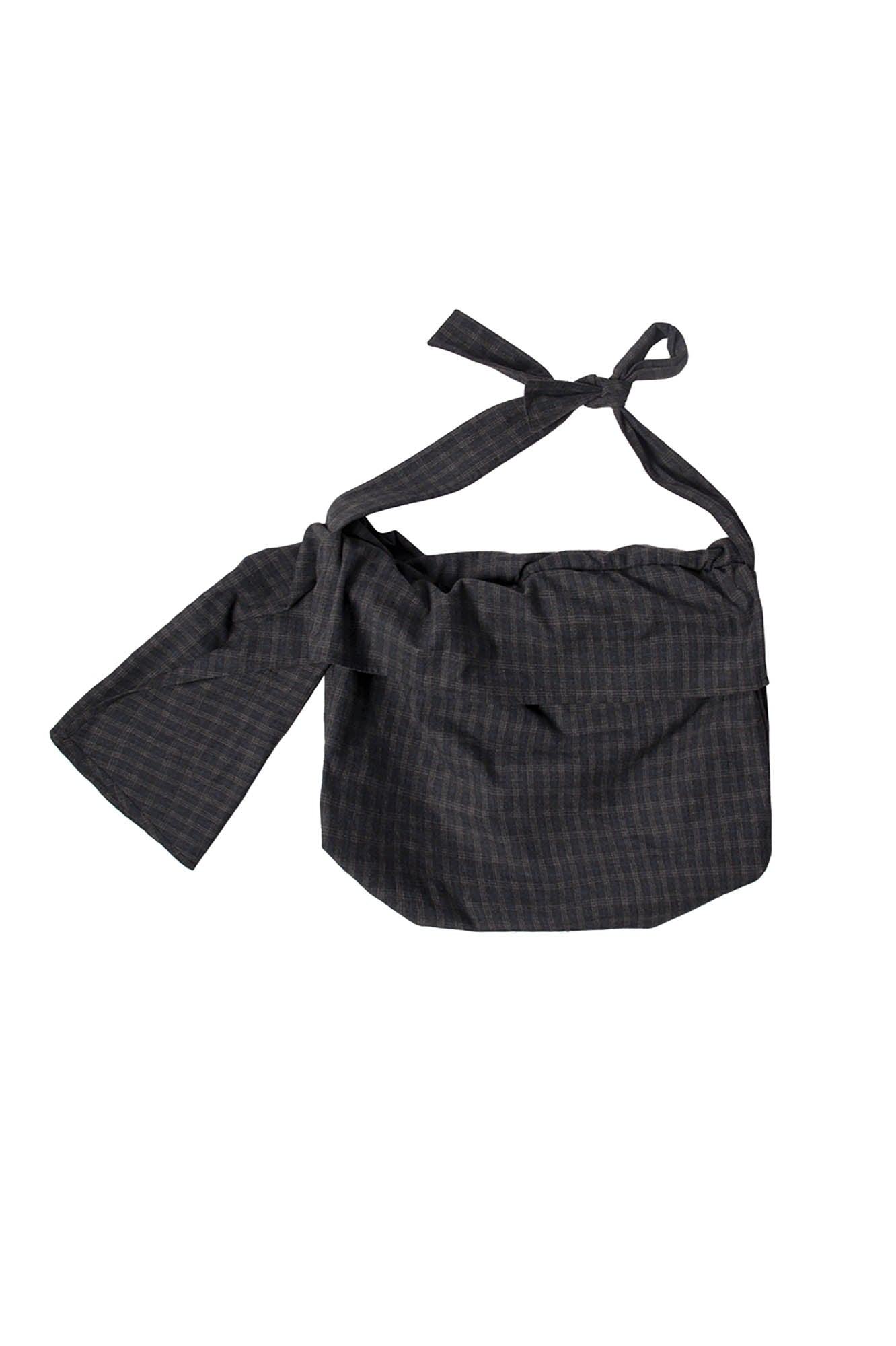 Chic Plaid Wool Hobo Bag -  fashionable sling bag - Chic Plaid Wool Hobo Bag for Everyday Style - View 3