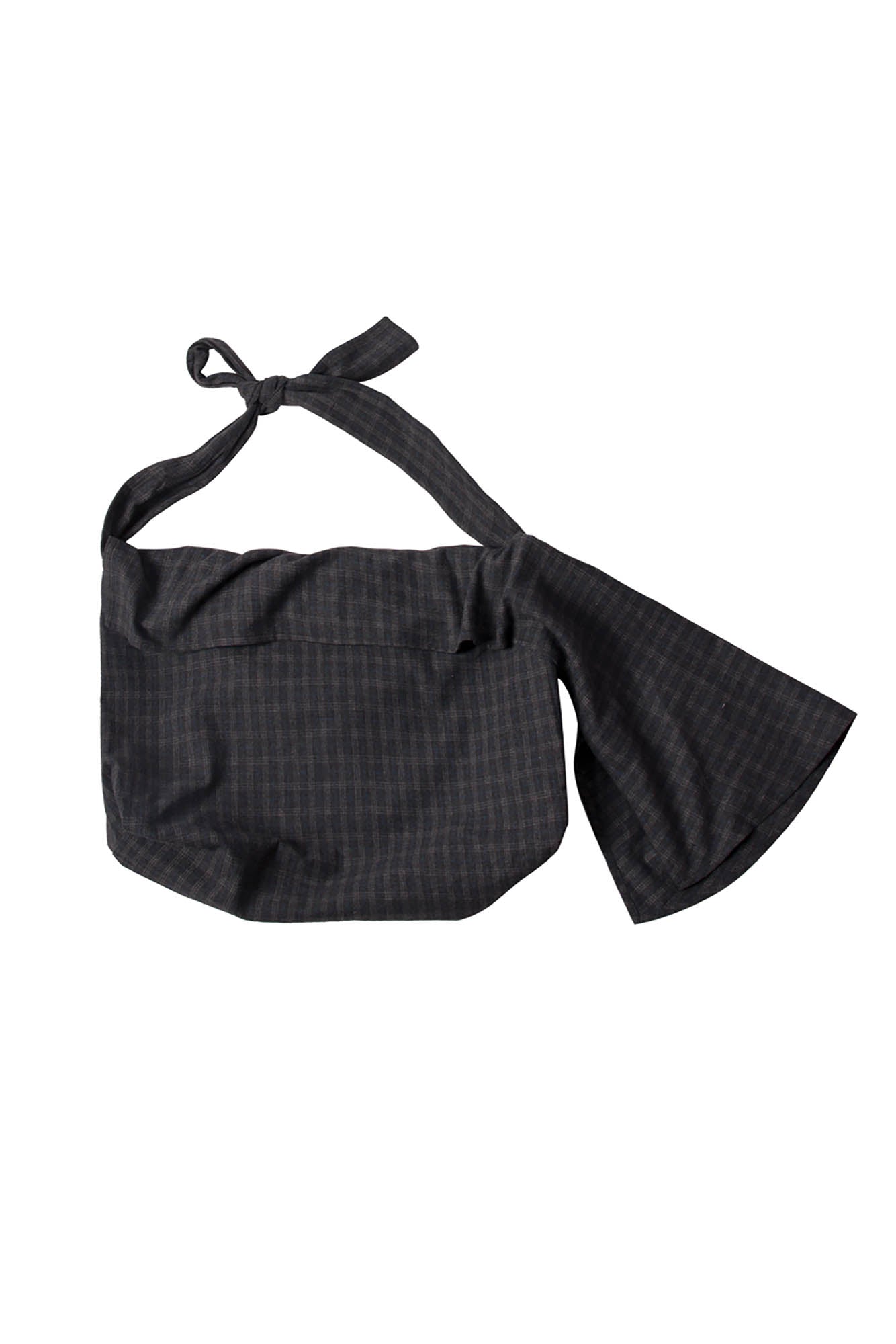 Chic Plaid Wool Hobo Bag -  hobo bag - Chic Plaid Wool Hobo Bag for Everyday Style - View 4