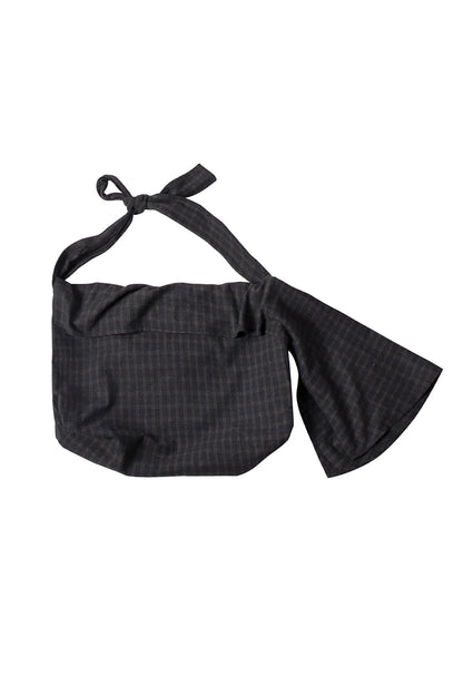 Chic Plaid Wool Hobo Bag -  hobo bag - Chic Plaid Wool Hobo Bag for Everyday Style - View 4