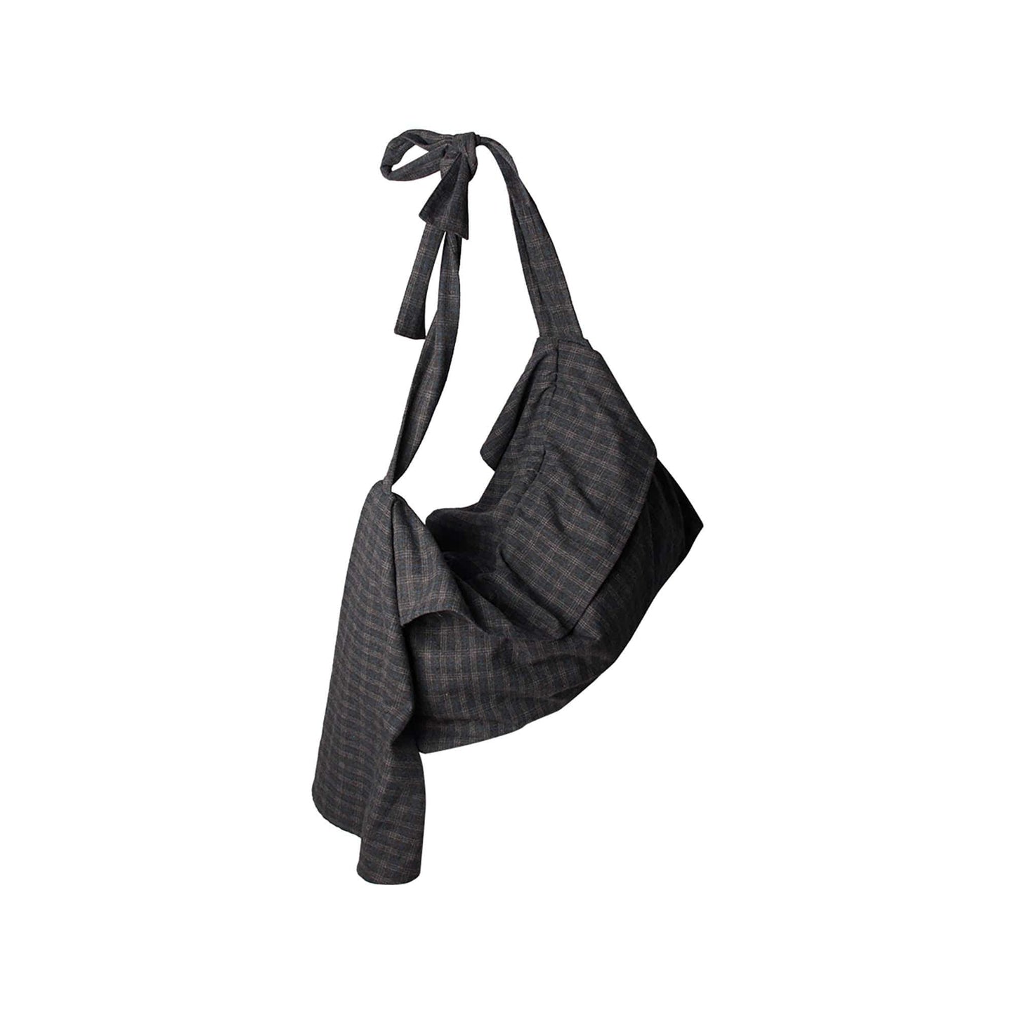 Chic Plaid Wool Hobo Bag - stylish plaid bag - Chic Plaid Wool Hobo Bag for Everyday Style - View 2