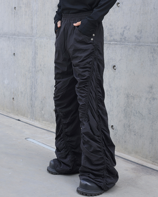 Chic Pleated Spiral Casual Pants - casual pants - Trendy Pleated Spiral Casual Pants for Unique Style - Main view