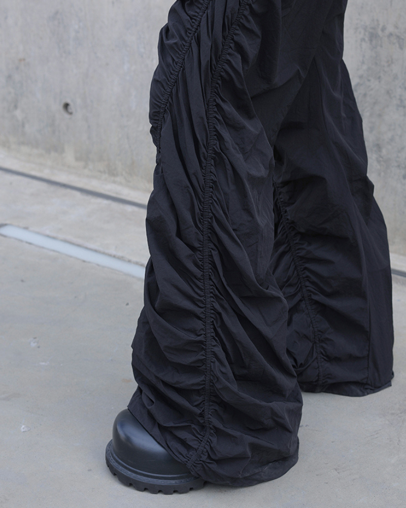 Chic Pleated Spiral Casual Pants -  futuristic pants - Trendy Pleated Spiral Casual Pants for Unique Style - View 10