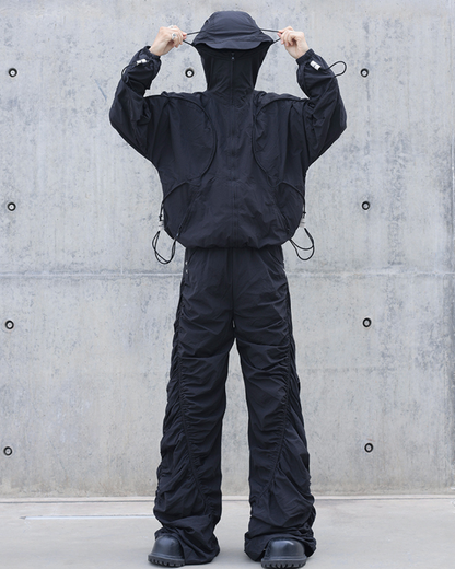 Chic Pleated Spiral Casual Pants -  pleated pants - Trendy Pleated Spiral Casual Pants for Unique Style - View 5