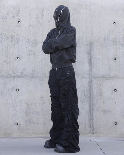 Chic Pleated Spiral Casual Pants -  techwear - Trendy Pleated Spiral Casual Pants for Unique Style - View 7