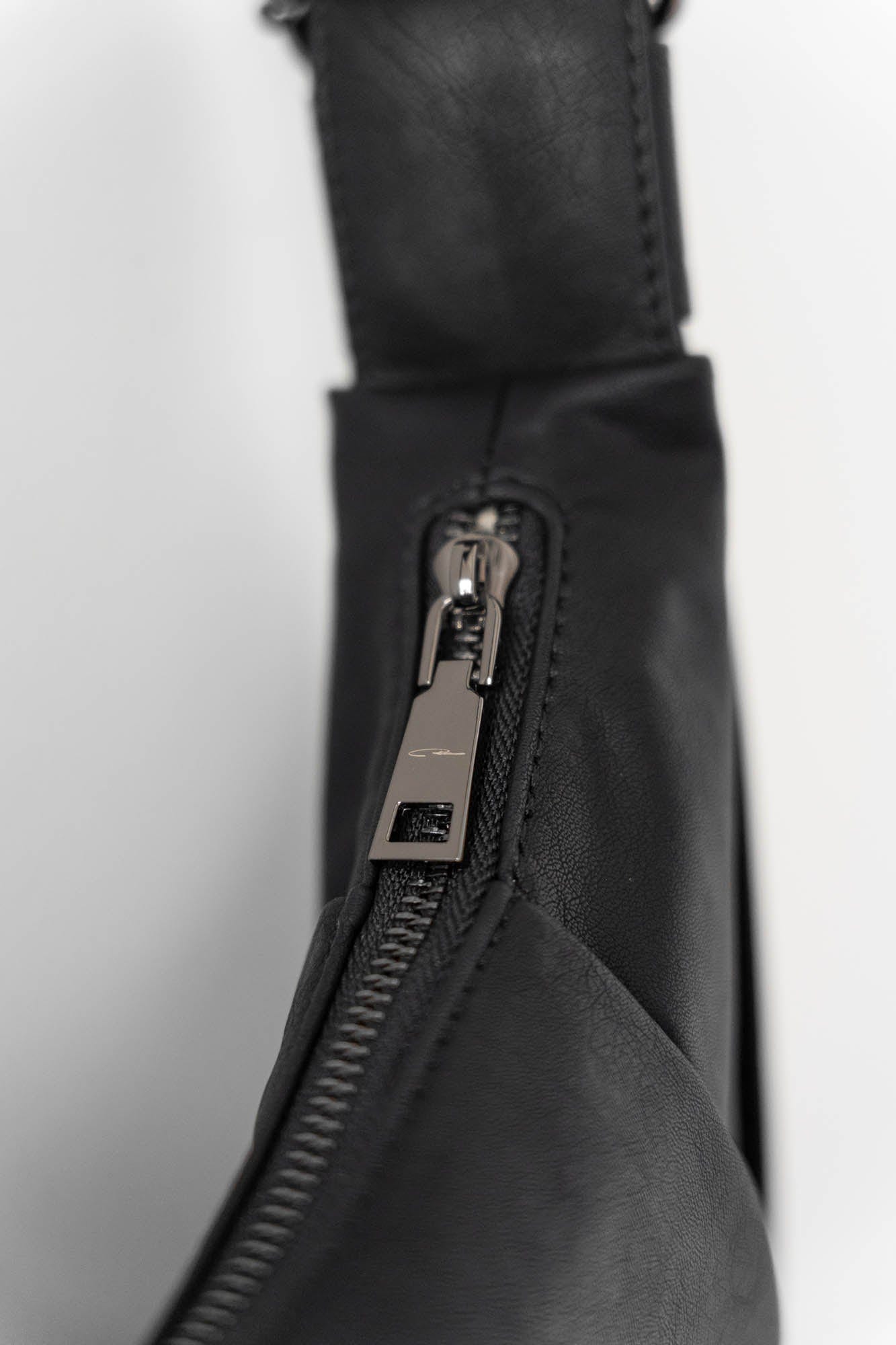 Chic Pleated Waxed Leather Bag -  adjustable strap bag - Stylish Pleated Waxed Leather Bag for Everyday Use - View 10