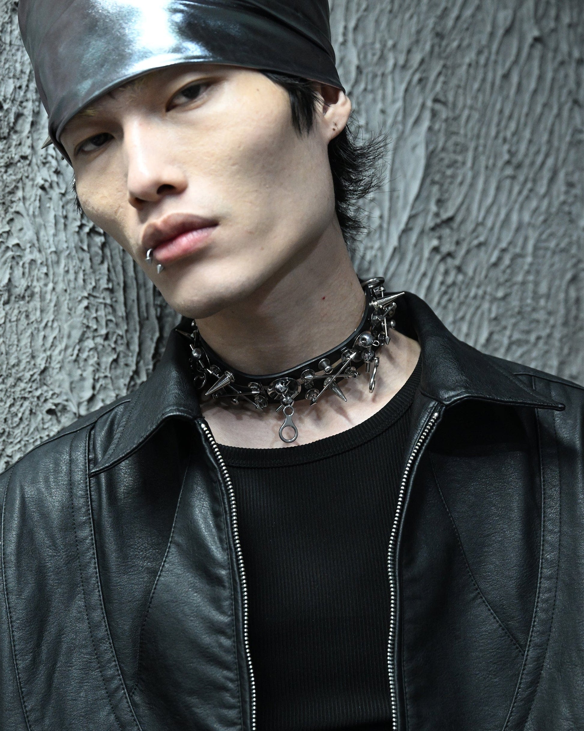 Chic Rivet PU Choker -  rivet choker - Chic Rivet PU Choker for a Contemporary Look - View 6