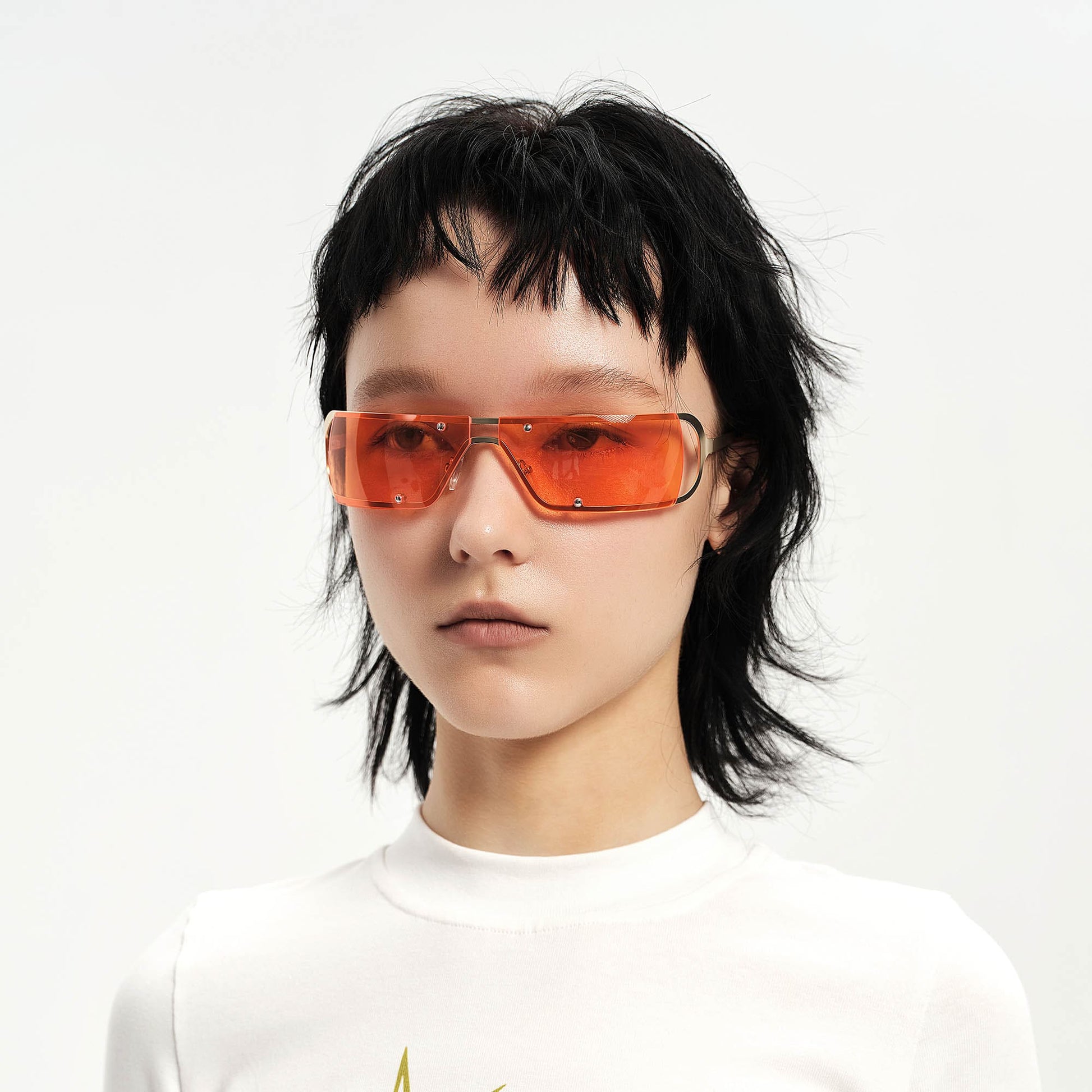 Chic Rivet Square Frame Sunglasses - avant-garde sunglasses - Chic Rivet Square Frame Sunglasses for Bold Style - Main view