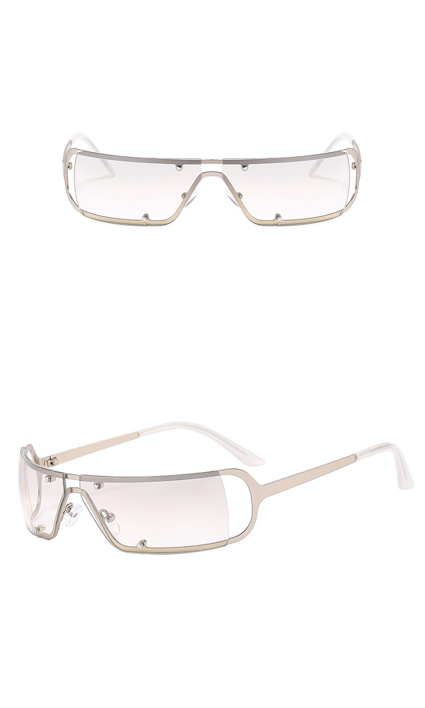 Chic Rivet Square Frame Sunglasses - avant-garde sunglasses - Chic Rivet Square Frame Sunglasses for Bold Style - View 15