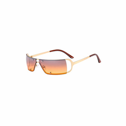 Chic Rivet Square Frame Sunglasses -  bold frame sunglasses - Chic Rivet Square Frame Sunglasses for Bold Style - View 10