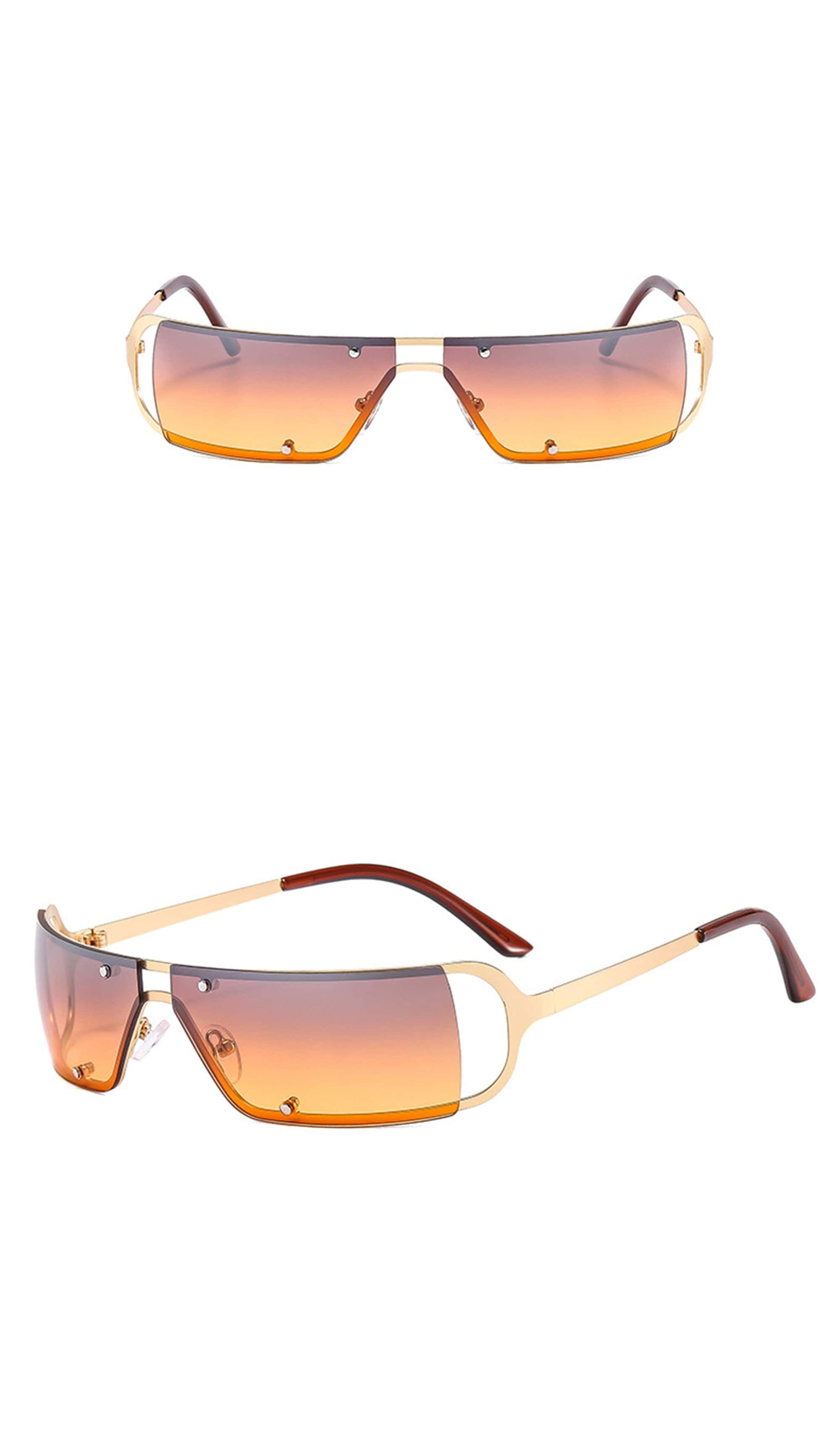 Chic Rivet Square Frame Sunglasses -  durable eyewear - Chic Rivet Square Frame Sunglasses for Bold Style - View 18