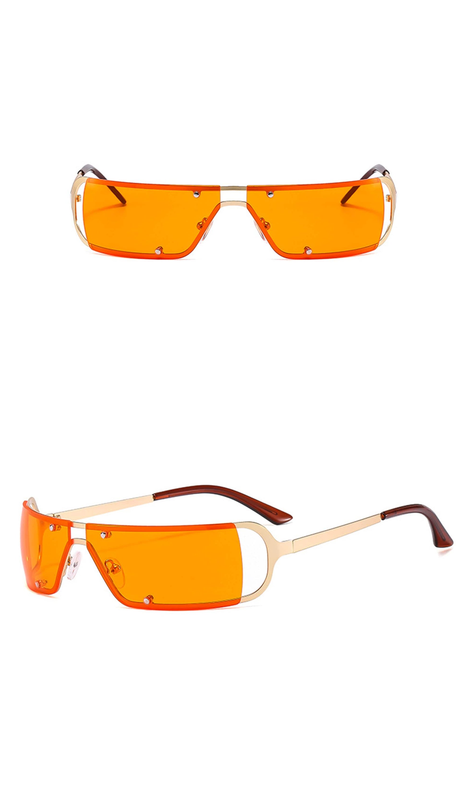 Chic Rivet Square Frame Sunglasses -  fashion accessory - Chic Rivet Square Frame Sunglasses for Bold Style - View 19