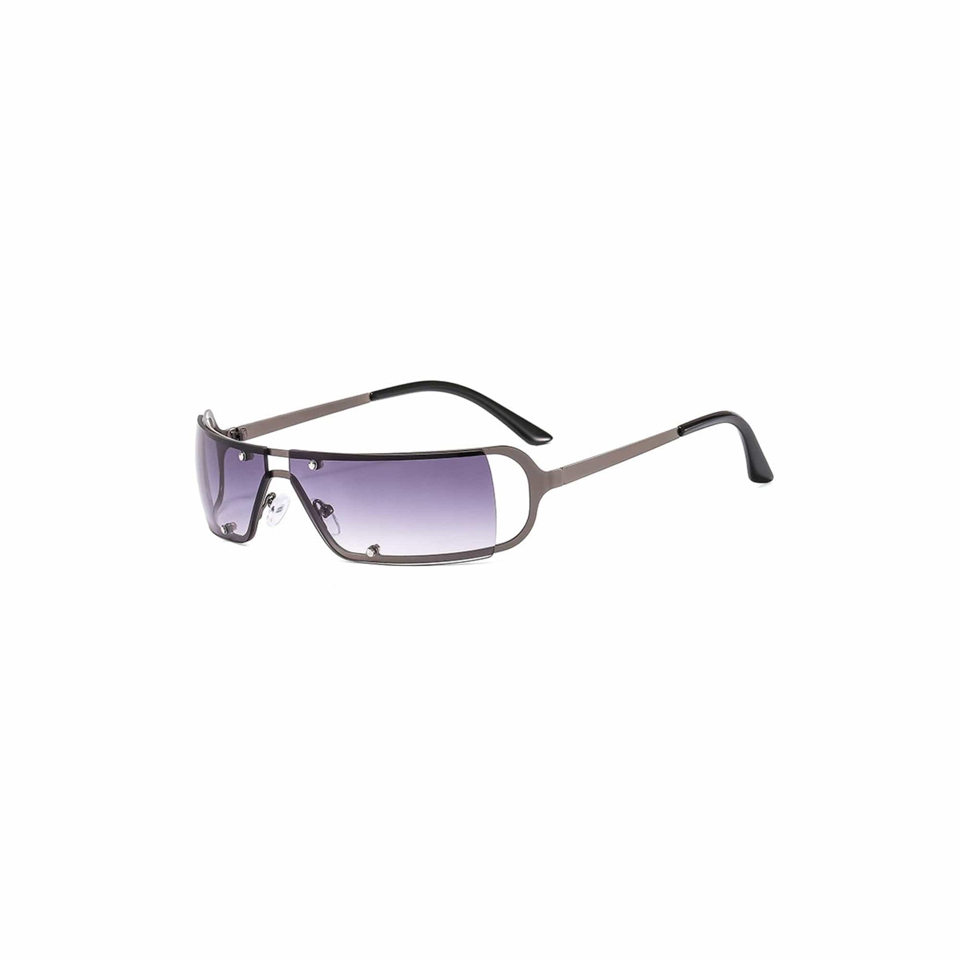 Chic Rivet Square Frame Sunglasses - sunglasses - Chic Rivet Square Frame Sunglasses for Bold Style - View 9
