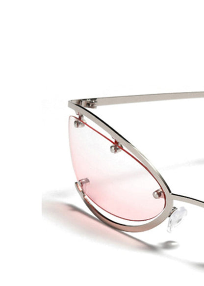 Chic Semi-Open Frame Sunglasses -  avant-garde - Chic Semi-Open Frame Sunglasses for Trendy Looks - View 10