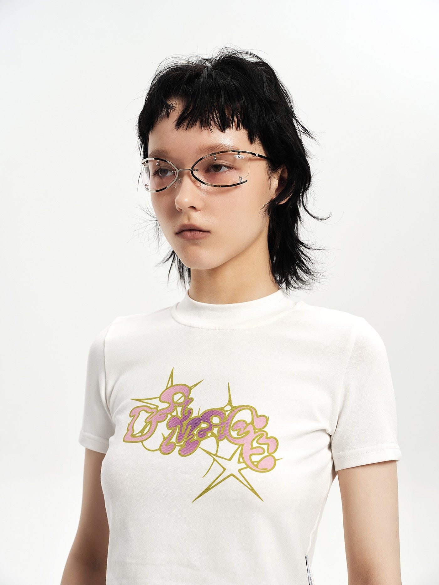 Chic Semi-Open Frame Sunglasses -  avant-garde - Chic Semi-Open Frame Sunglasses for Trendy Looks - View 3