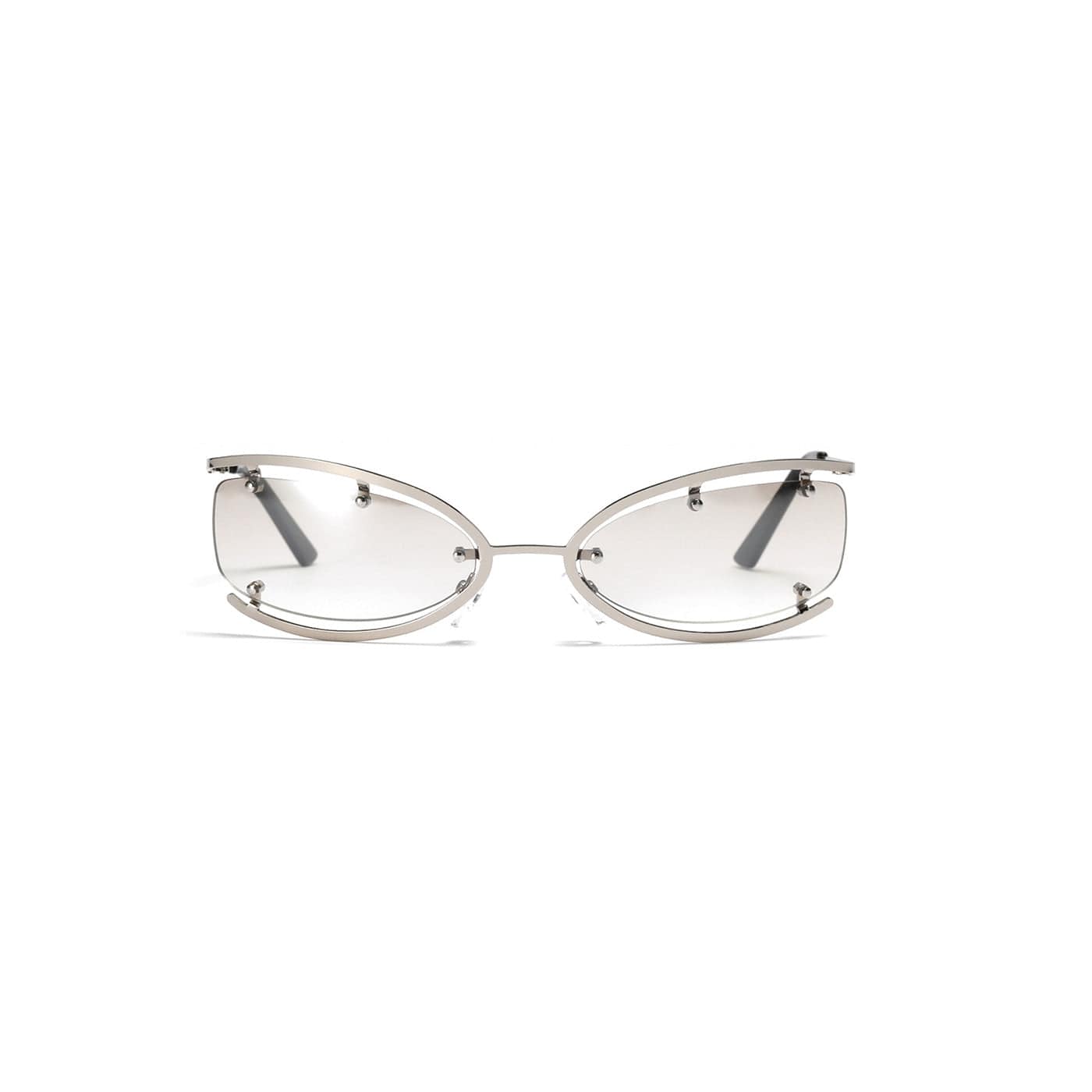 Chic Semi-Open Frame Sunglasses -  metal frame - Chic Semi-Open Frame Sunglasses for Trendy Looks - View 11