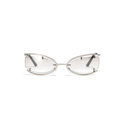 Chic Semi-Open Frame Sunglasses -  metal frame - Chic Semi-Open Frame Sunglasses for Trendy Looks - View 11