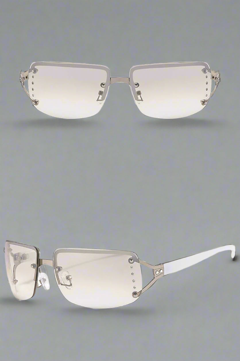 Chic Semi-Rim Gradient Shades -  durable eyewear - Chic Semi-Rim Gradient Sunglasses for Modern Style - View 18