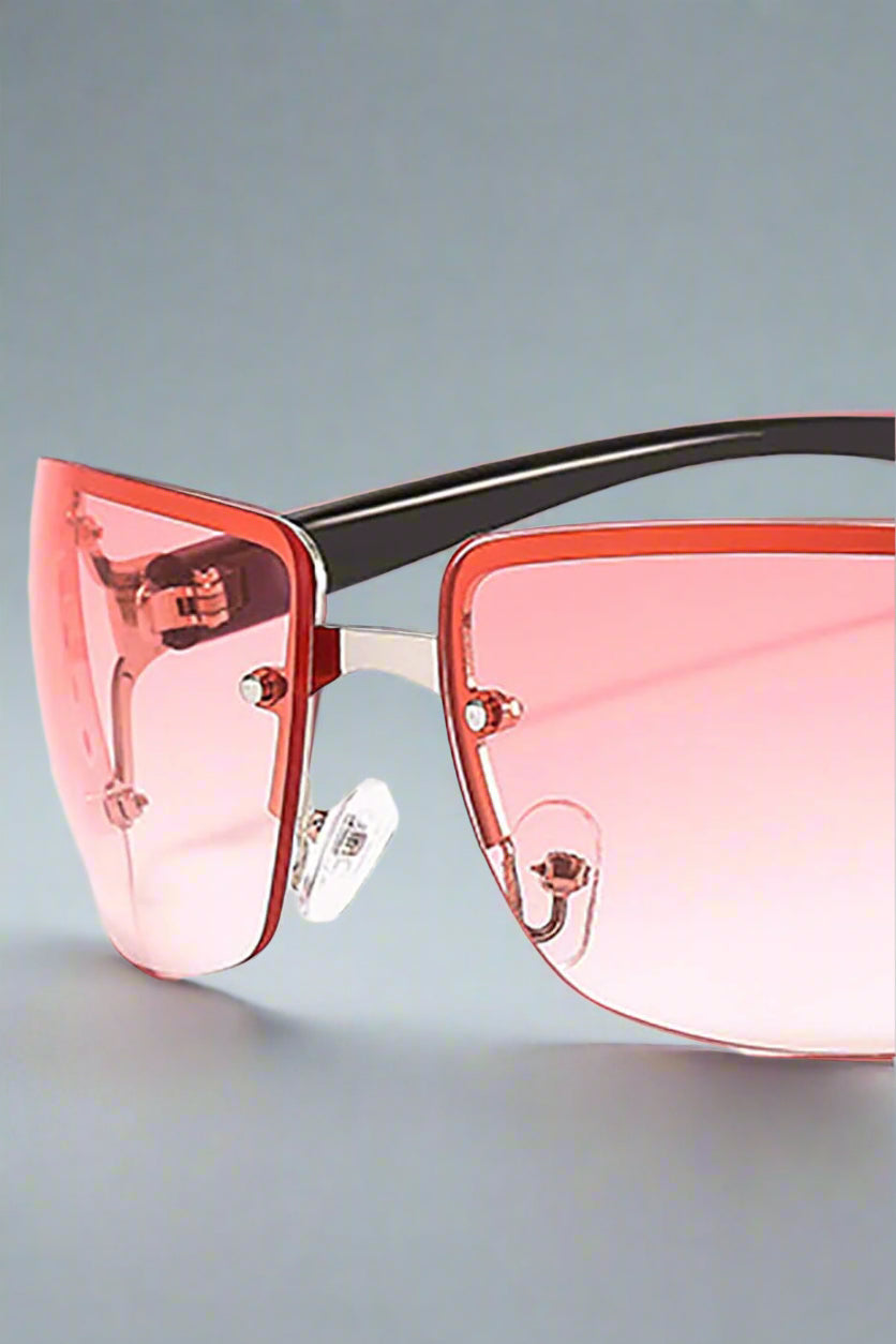 Chic Semi-Rim Gradient Shades -  fashion sunglasses - Chic Semi-Rim Gradient Sunglasses for Modern Style - View 19